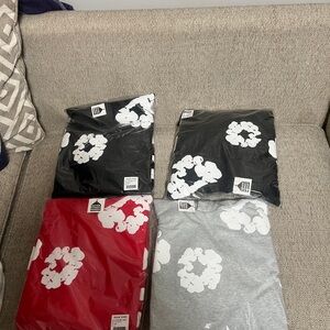 Black, Red, and Gray Denim tears